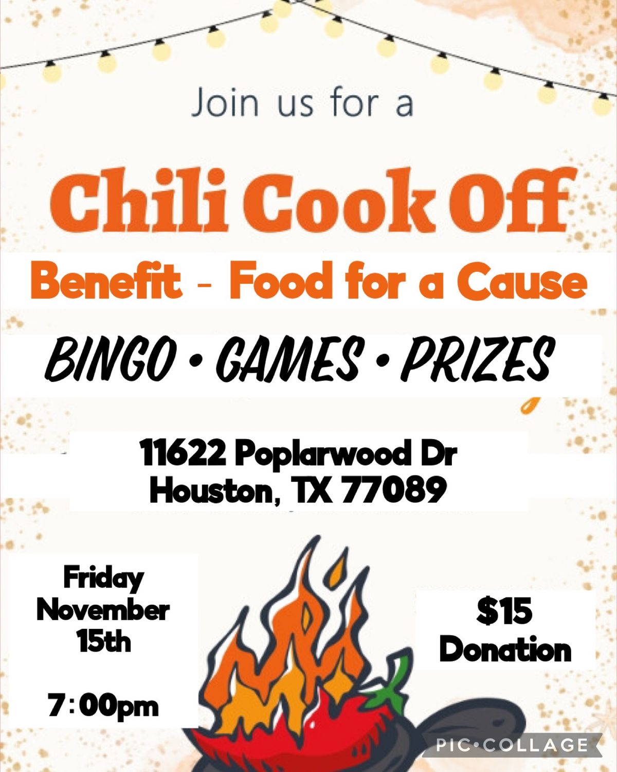 Chili Fundraiser & Bingo