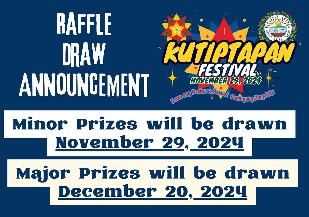 RAFFLE DRAW KUTIPTAPAN 056 FESTIVAL ANNOUNCEMENT