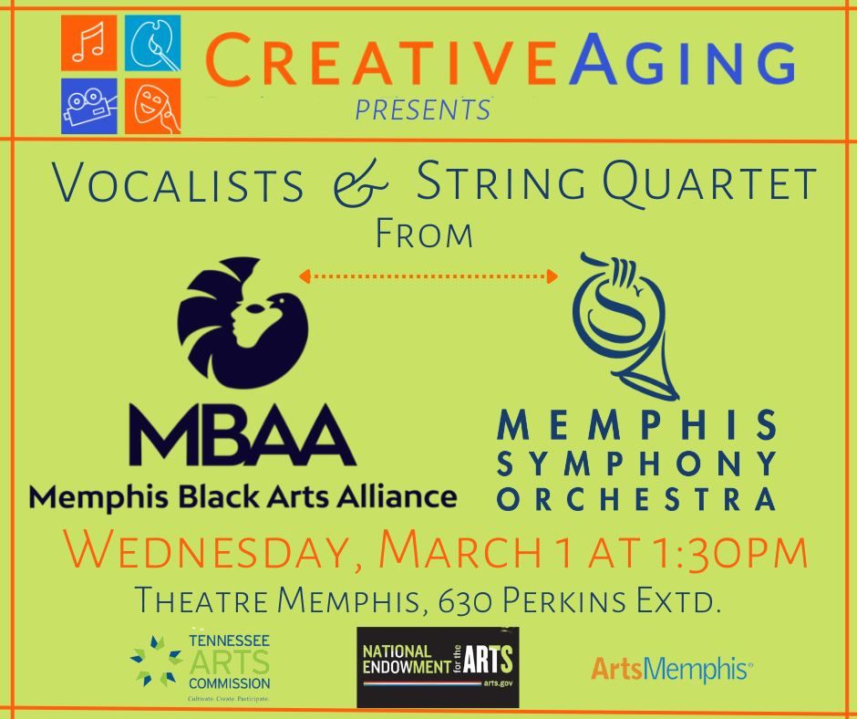 Creative Aging Concert Series: Memphis Symphony Orchestra and the Memphis Black Arts Alliance