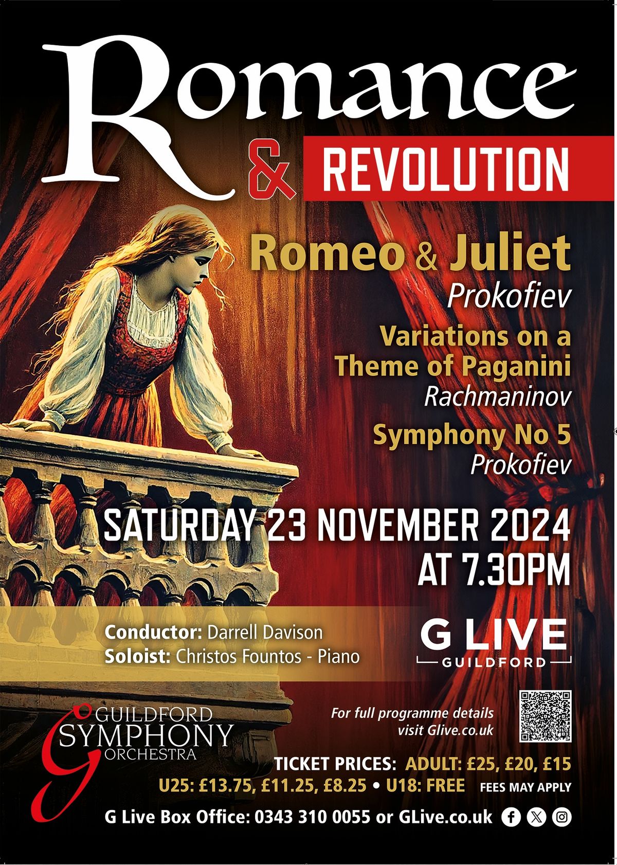 GUILDFORD SYMPHONY ORCHESTRA - ROMANCE & REVOLUTION