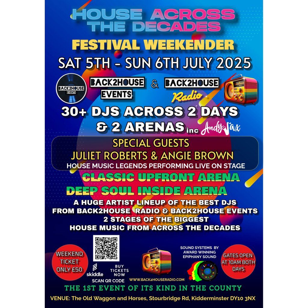 BACK2HOUSE -The House Across The Decades Festival Weekender 2025