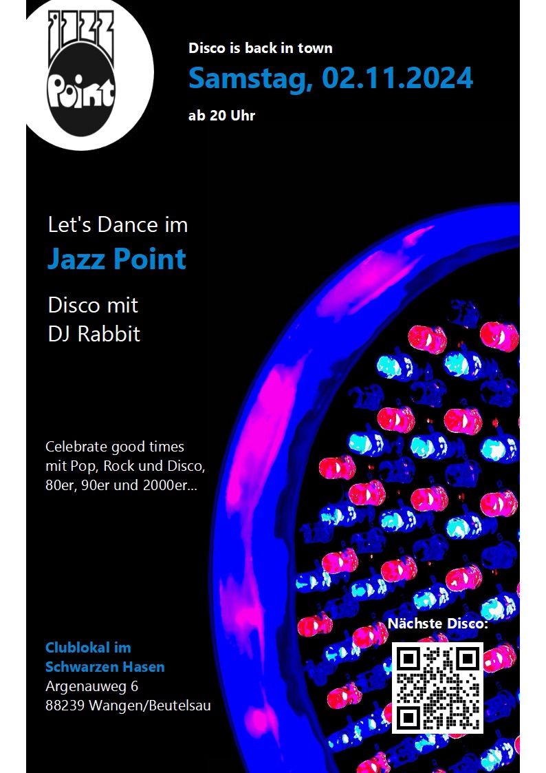 Let\u2019s Dance im JazzPoint - Disco mit DJ Rabbit