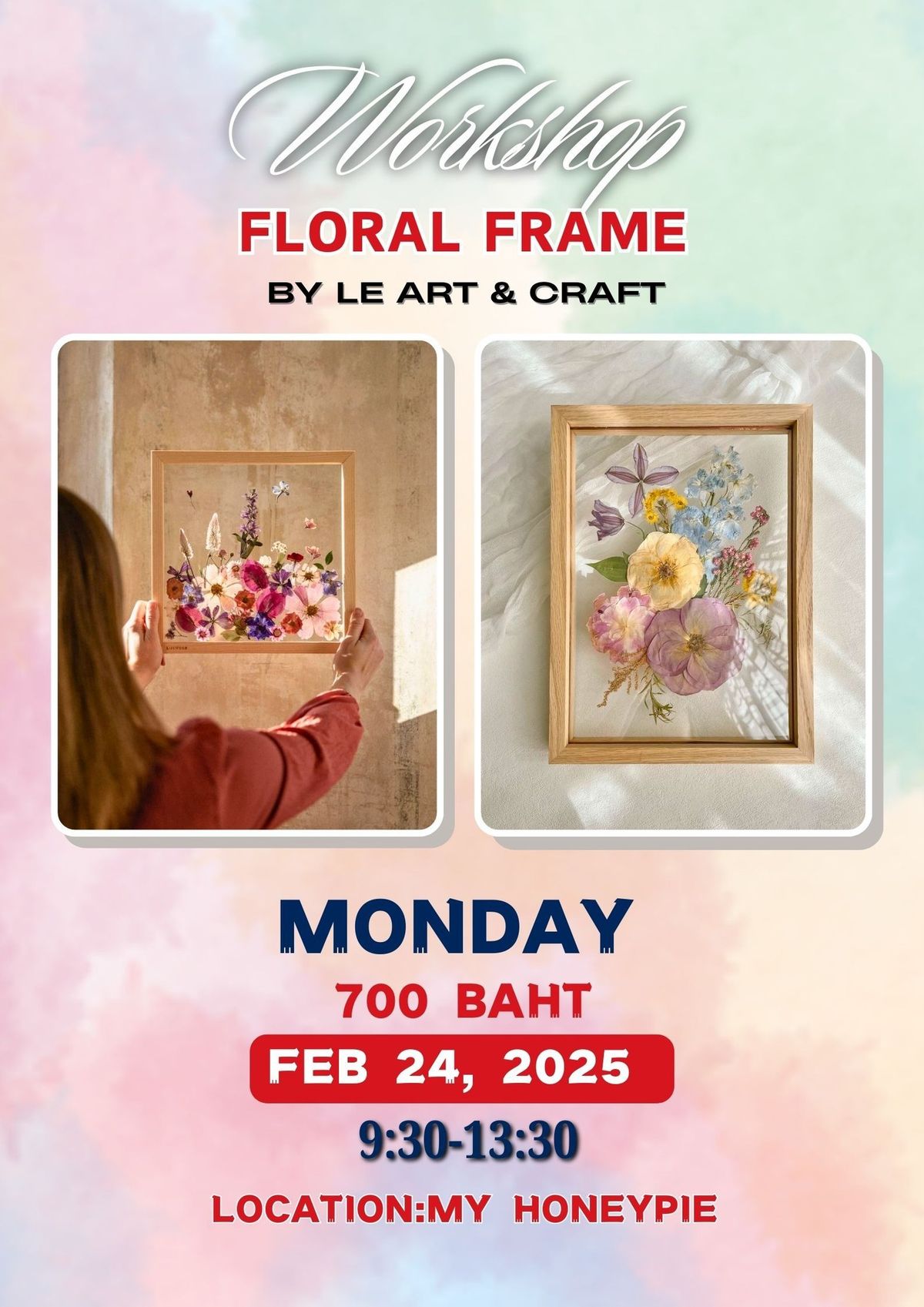 Monday workshop - floral frame