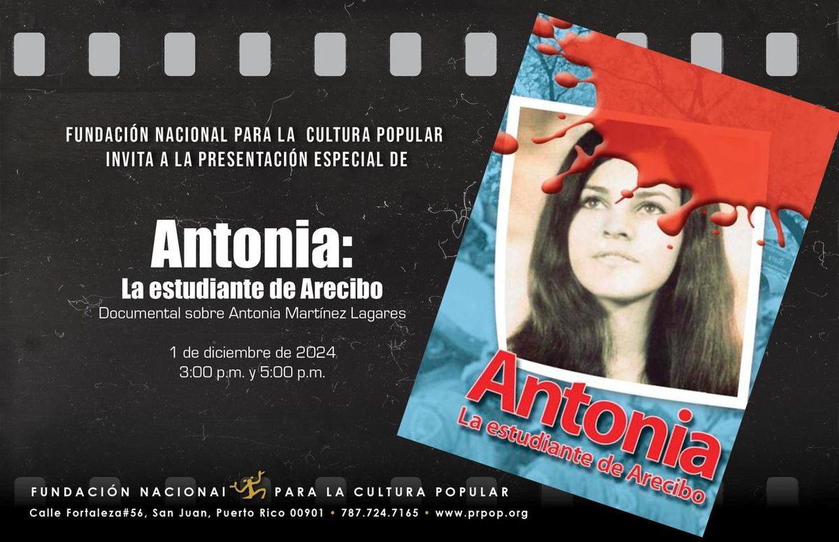 Documental: ANTONIA: LA ESTUDIANTE DE ARECIBO