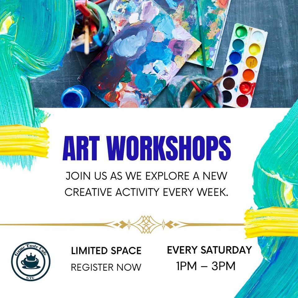? Discover your inner artist at GTC Cafe's Canvas Painting Workshop! ?\ufe0f