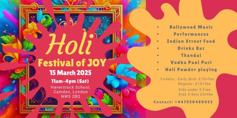 Holi Festival of Joy and Colours - LONDON