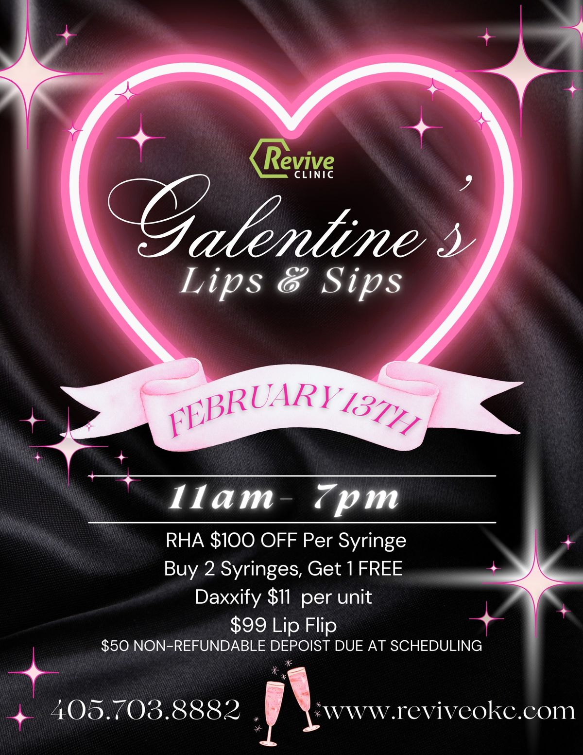 Galentine's Event - Lips & Sips at Revive Clinic