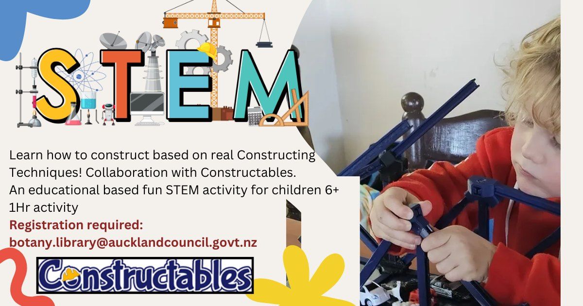 STEM Activity for Kids. REGISTRATION REQUIRED