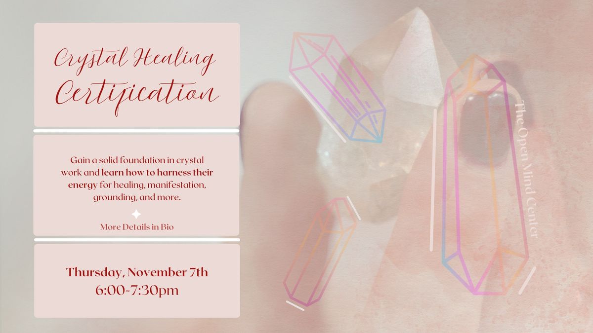 Crystal Healing Certification 