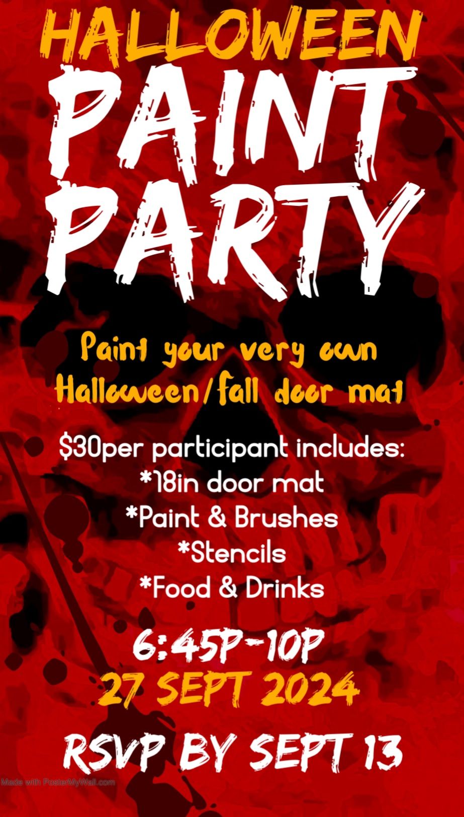 Halloween Paint Party \ud83c\udf83