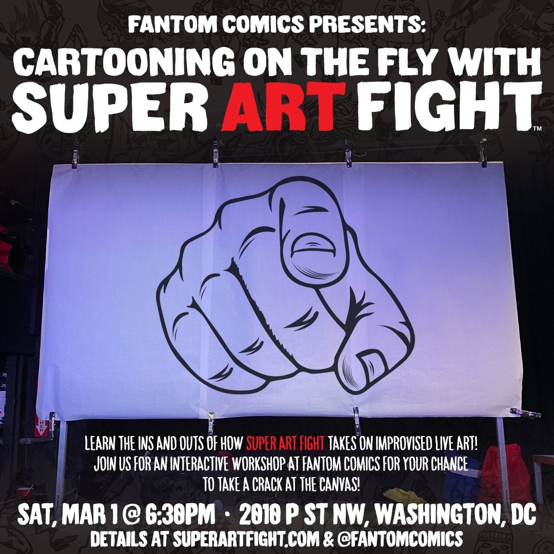 Free event: Cartooning on the Fly with Super Art Fight