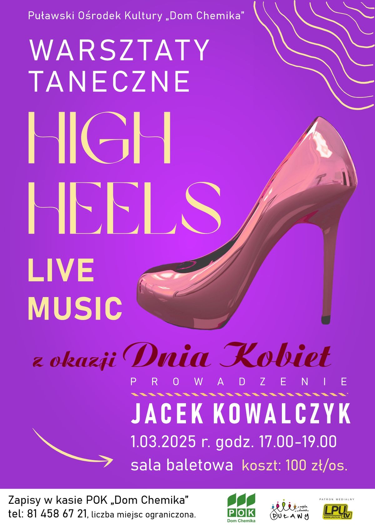 Warsztaty High Heels Live Music z okazji Dnia Kobiet