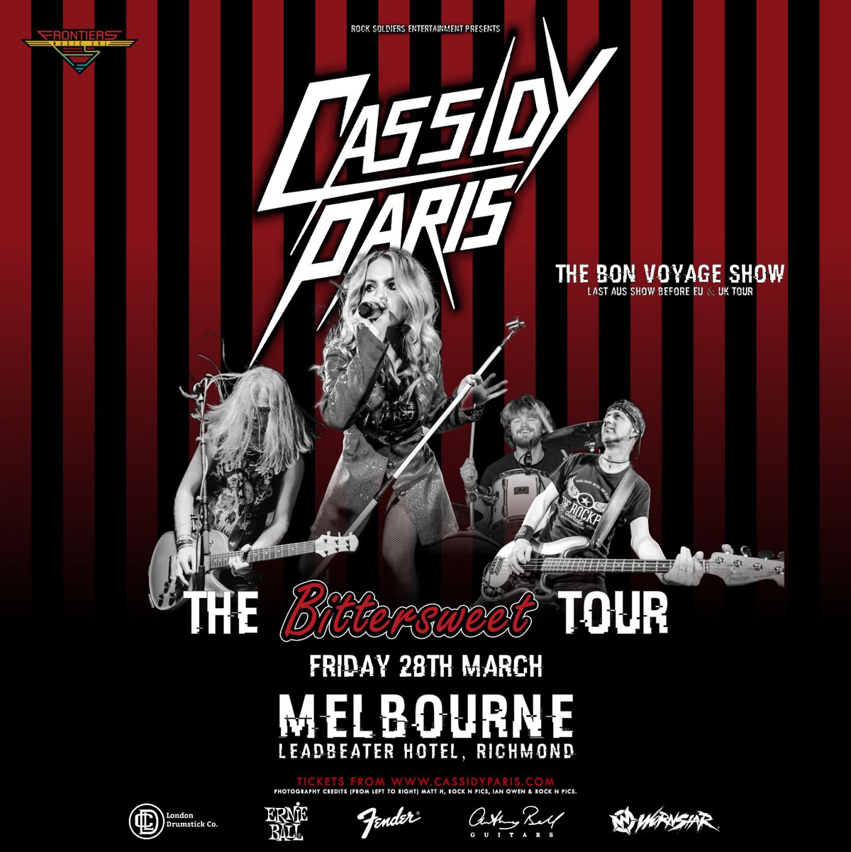 CASSIDY PARIS Melbourne Headline Bon Voyage Show