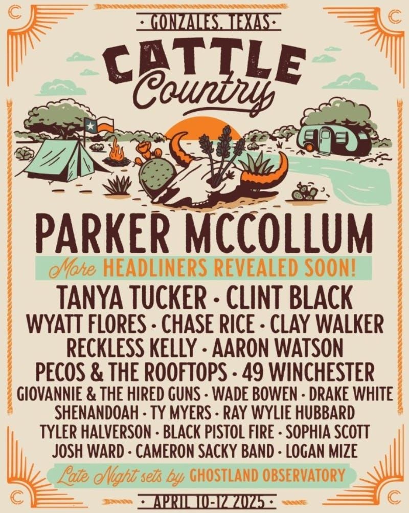 Cattle Country Music Festival - 3 Day Pass