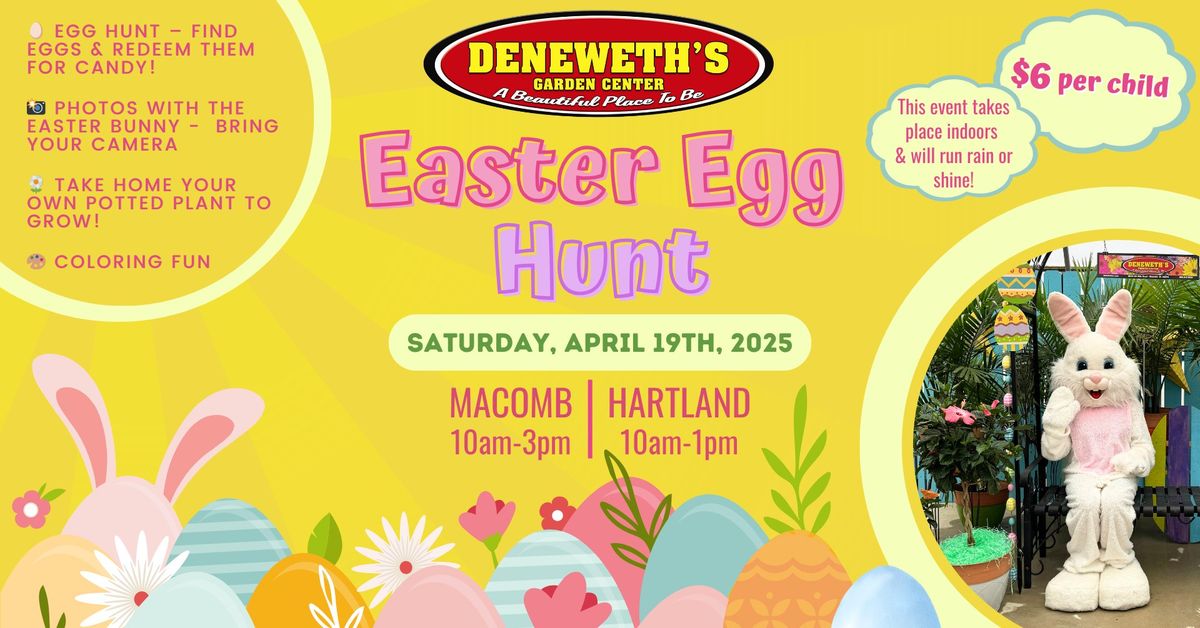 Easter Bunny & Egg Hunt - Macomb Location