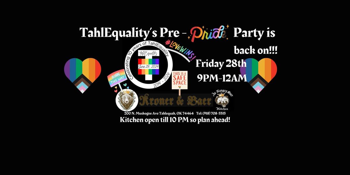 TahlEquality's Pre-Pride Party