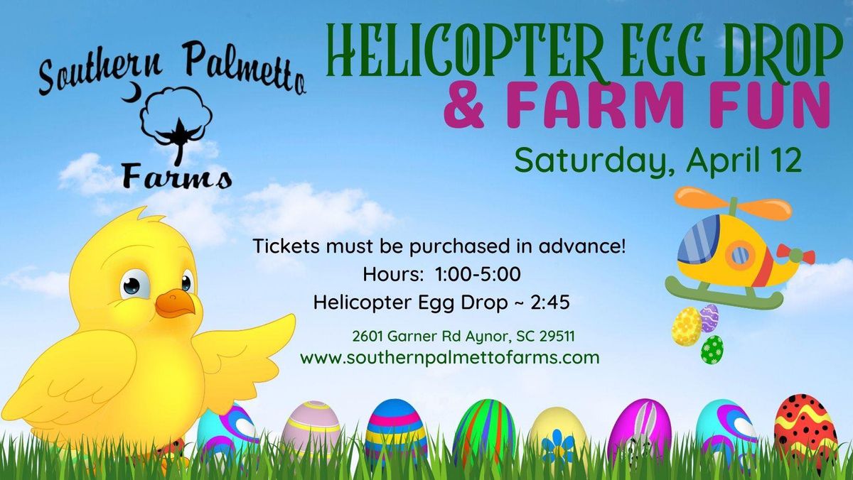 Helicopter Egg Drop and Egg Hunt