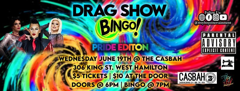 Drag Show BINGO *Pride Edition* - Hamilton - June 19th