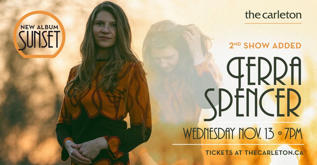 Second Show Added! Terra Spencer Album Release Show Live at The Carleton