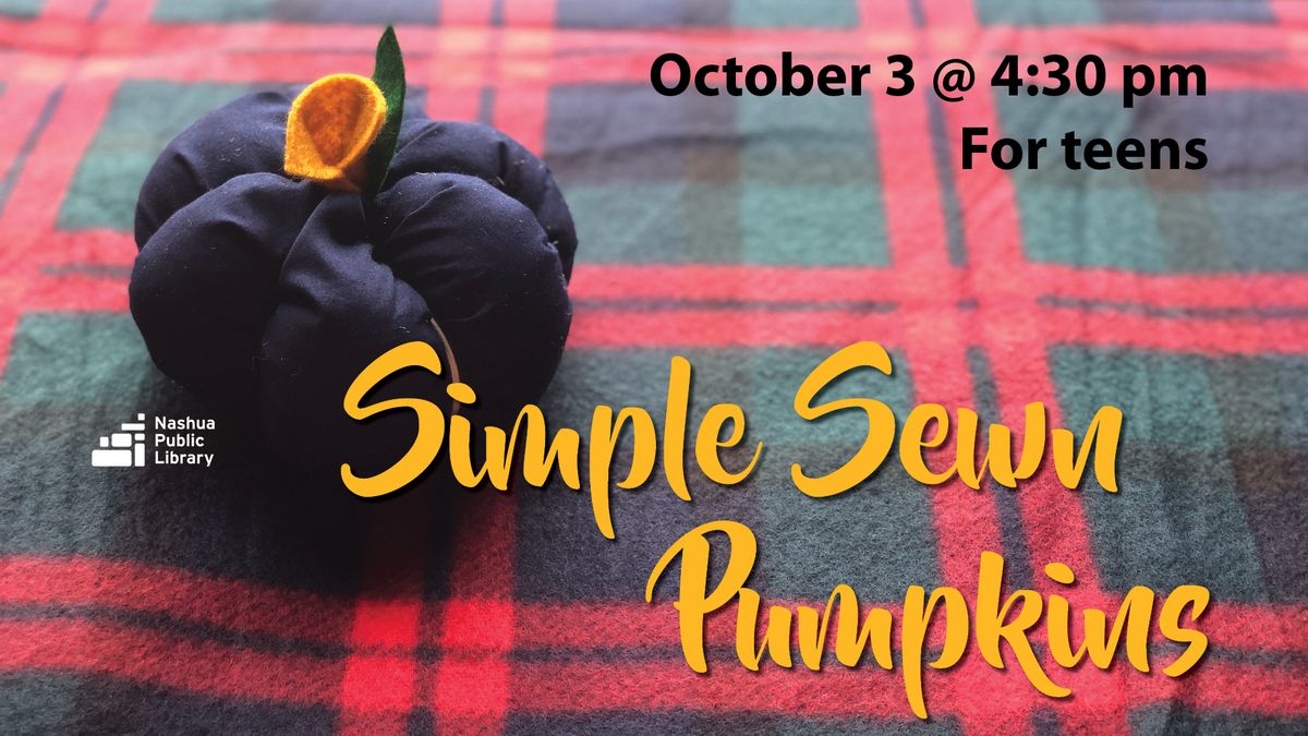 Teen: Simple Sewn Pumpkins