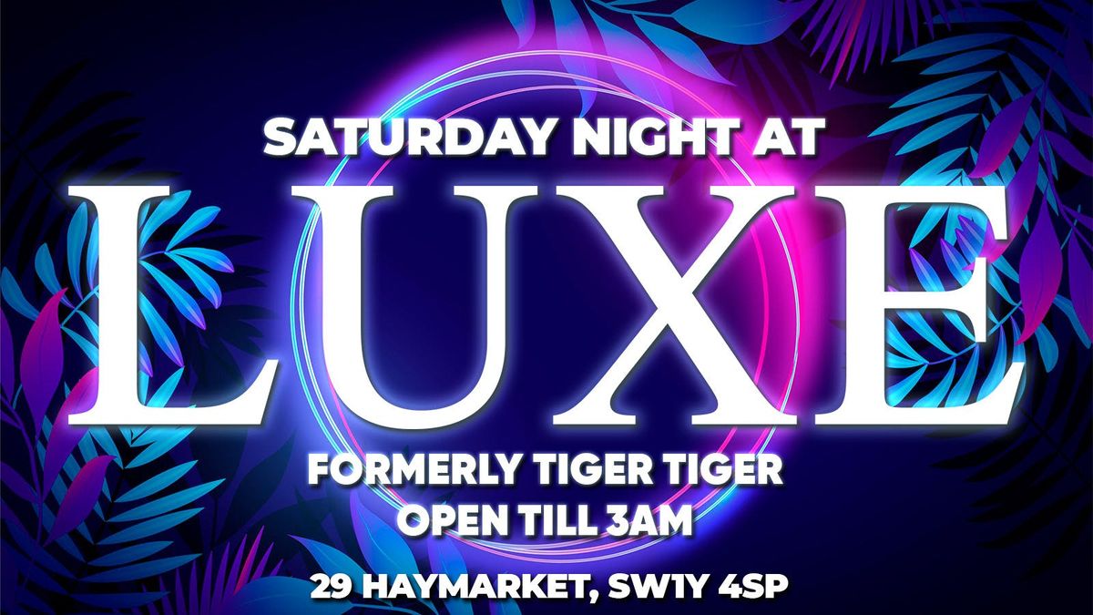 \ud83d\udc23 SATURDAY | EASTER Weekend at Luxe