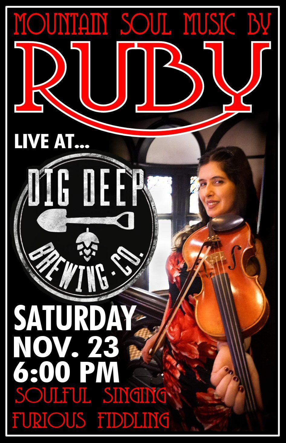 Ruby at Dig Deep Brewing Co., Cumberland MD