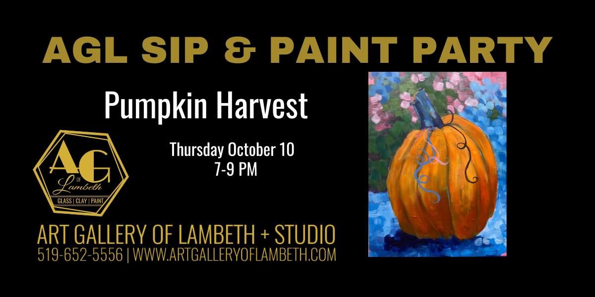 AGL Sip & Paint  - Pumpkin Harvest