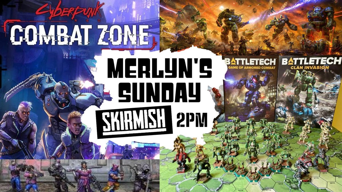 SKIRMISH GAME DAY SUNDAYS AT 2PM