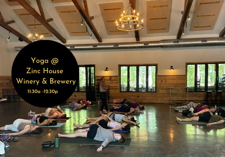 Yoga at Zinc House Winery