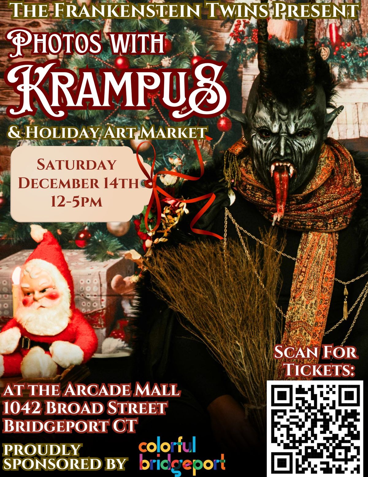 Photos With Krampus & Holiday Market at The Arcade Mall