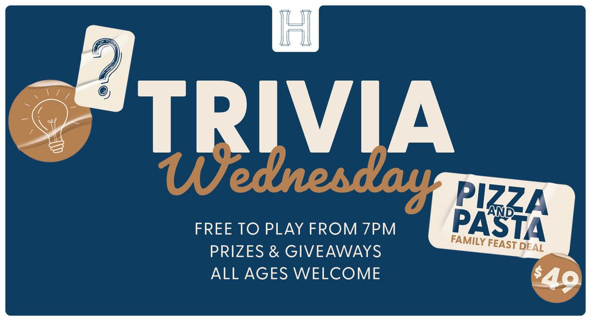 Trivia Wednesday - Starting Jan 22nd