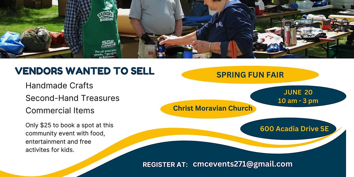 Vendors Wanted for Spring Fair and Market