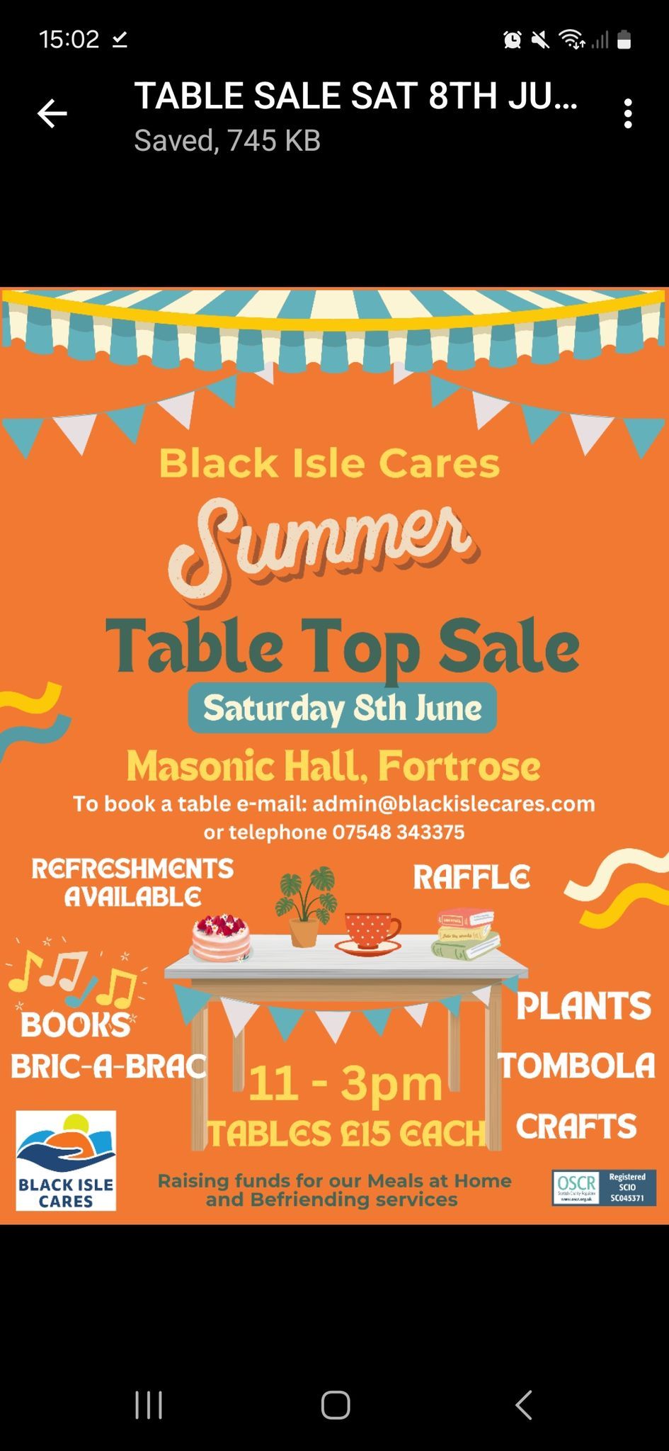 Table Top Sale 
