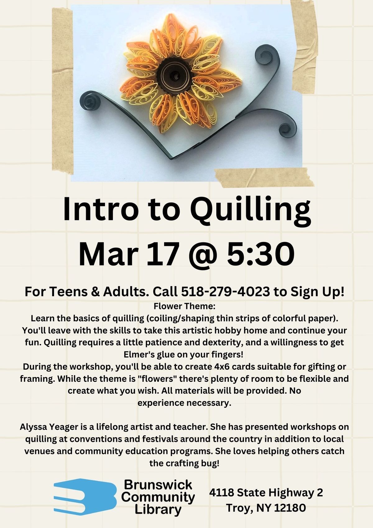 Intro to Quilling