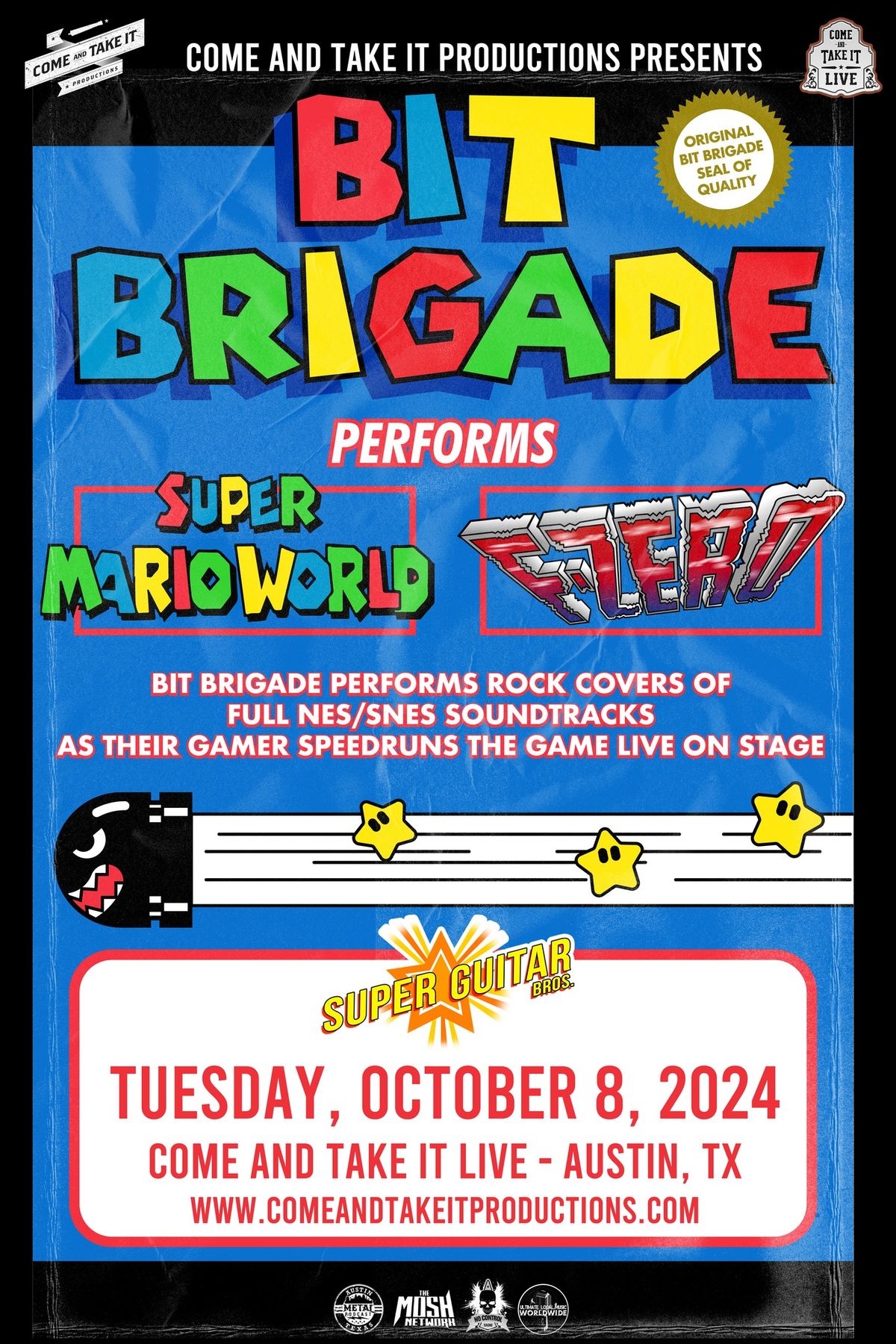 Bit Brigade performs 'Super Mario World' and 'F-Zero' Live at Come and Take It Live!