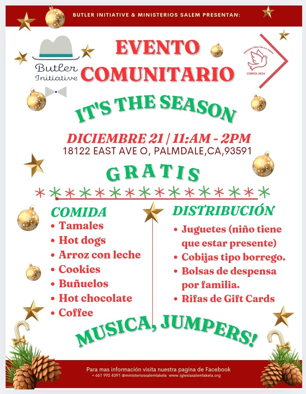 Evento Comunitario IS THE SEASON