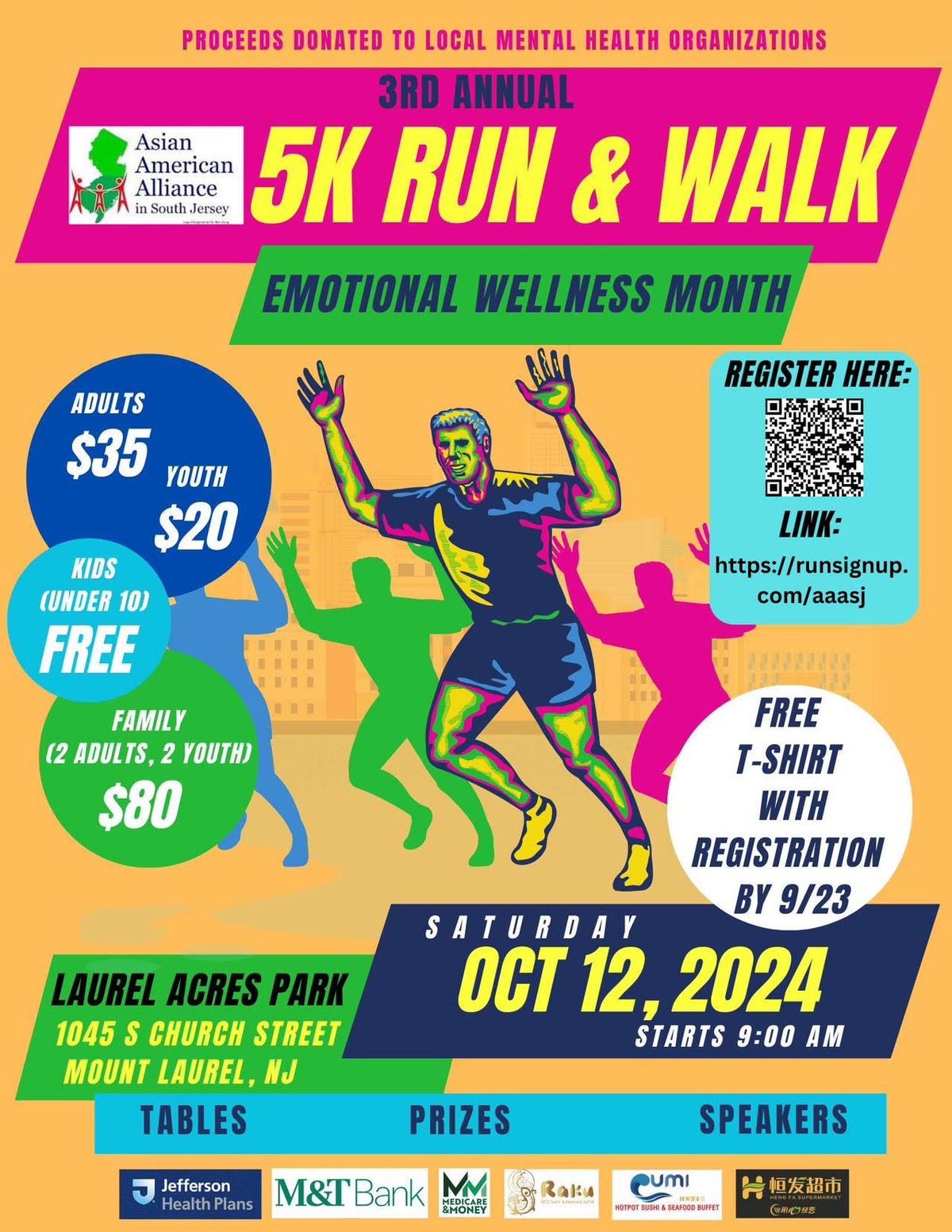 AAASJ 3rd Annual 5K Run & Walk 