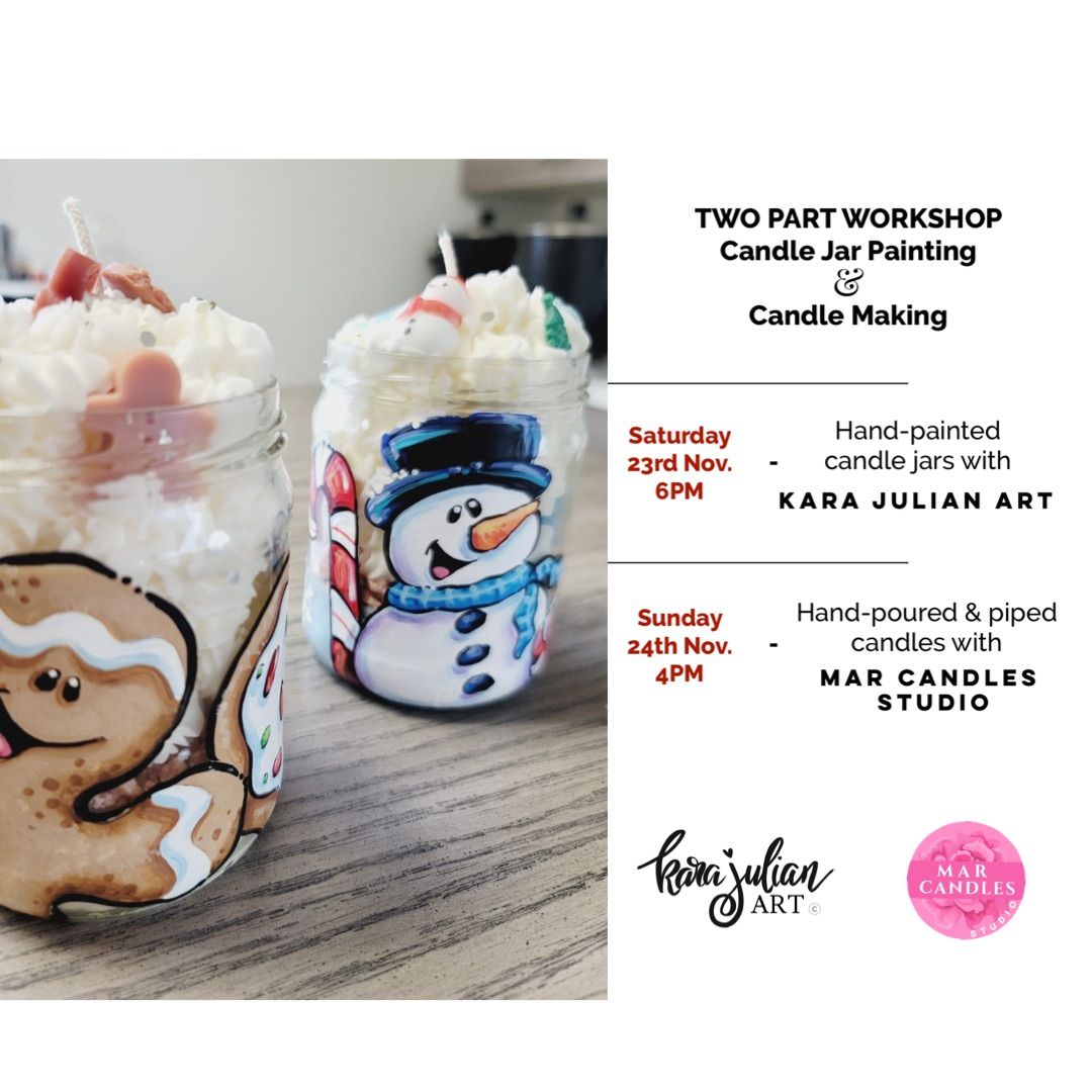 2-Part Candle Jar Painting & Candle Pouring Workshop