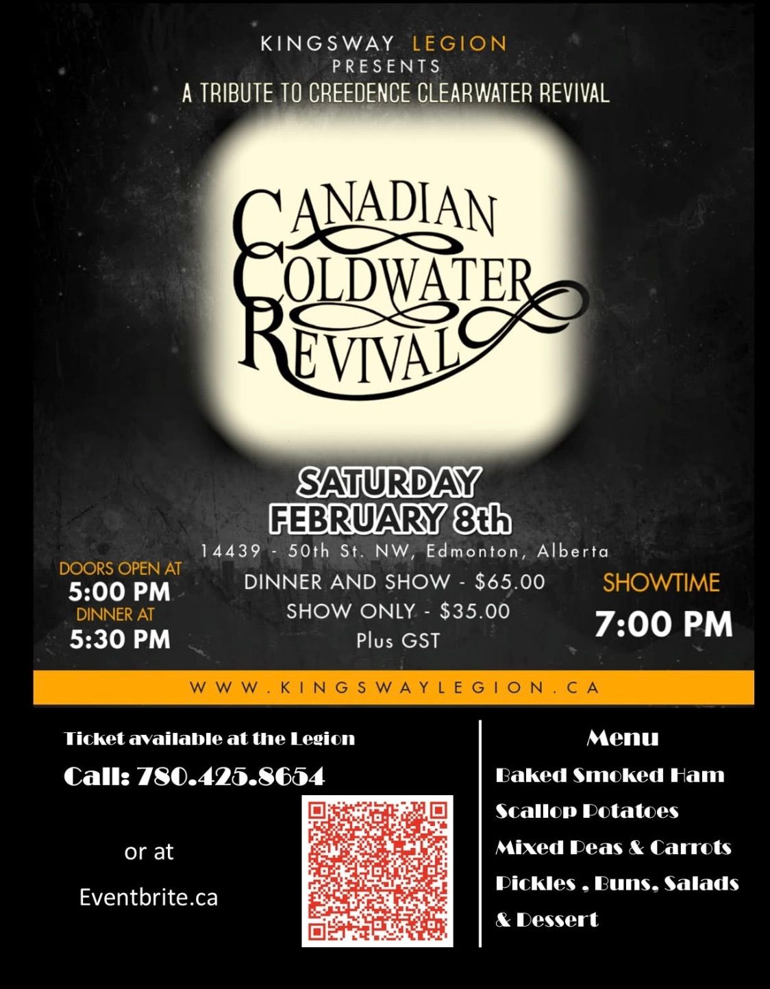 The Kingsway Legion presents Canadian Coldwater Revival 