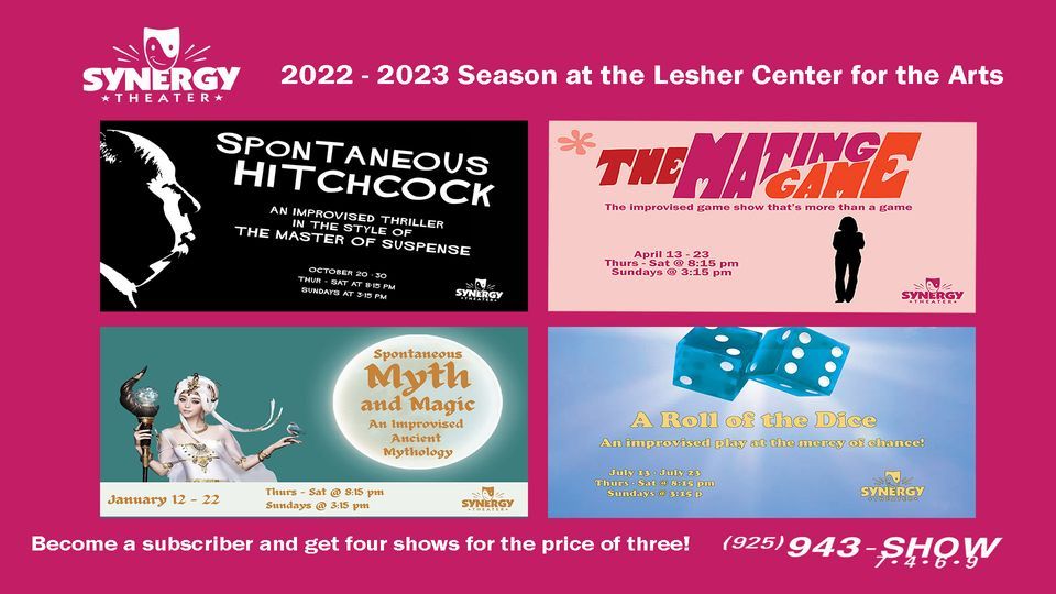 Synergy Theaters 2022 2023 Season at the Lesher Center for the Arts