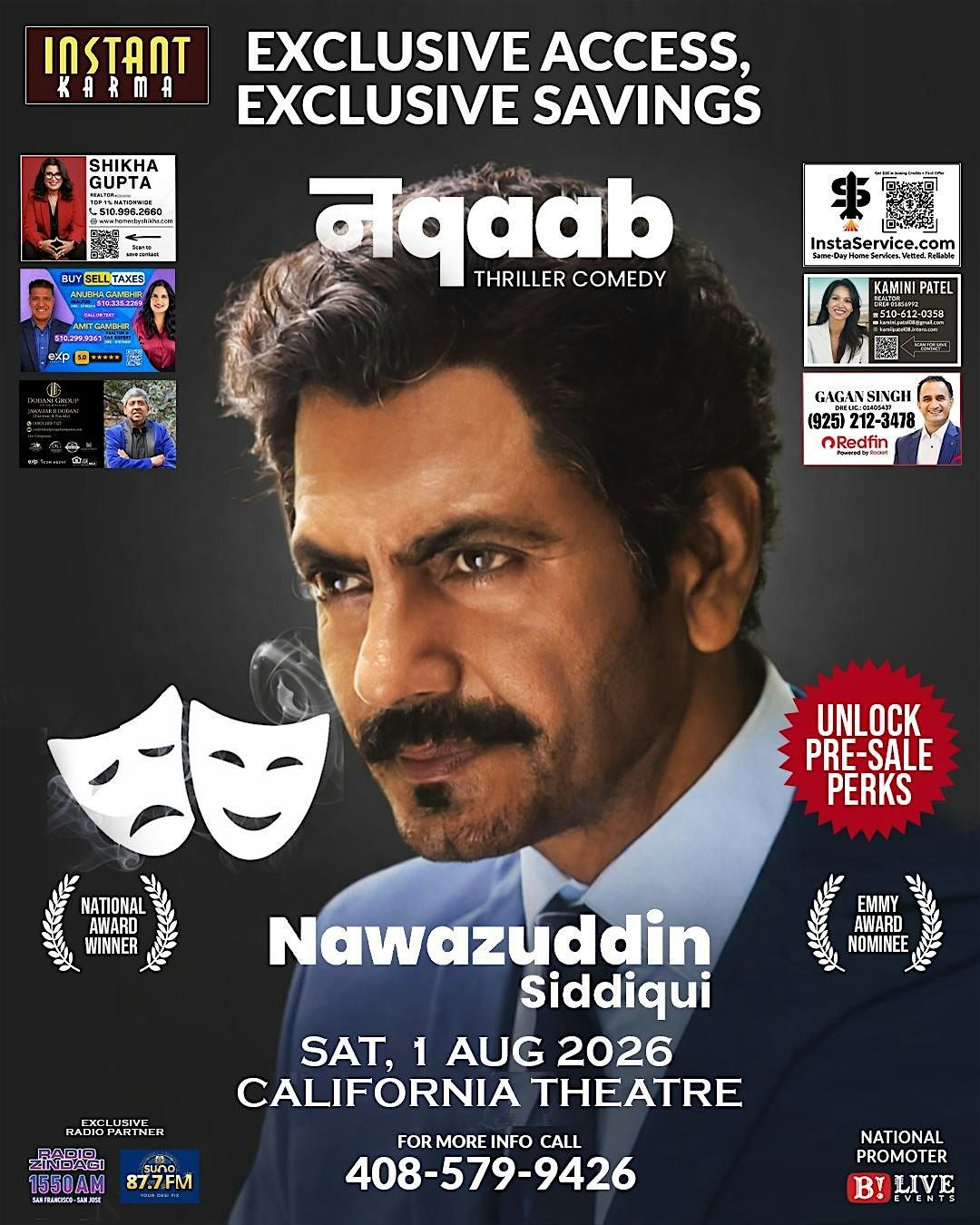 Nawazuddin Siddiqui LIVE | Naqaab \u2013 A Comedy Thriller Stage PlayExperience
