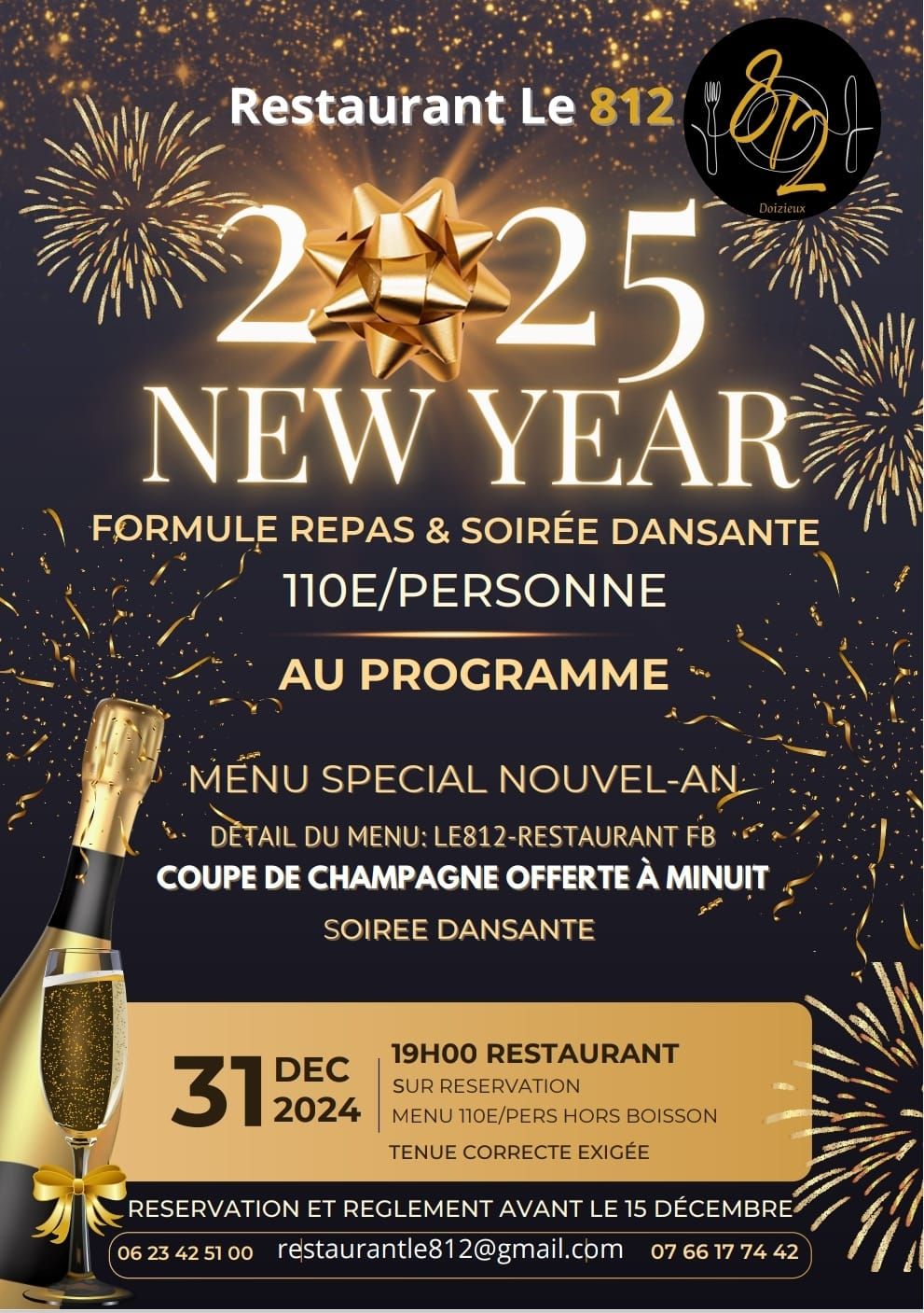 New Year's  Le 812 - Restaurant