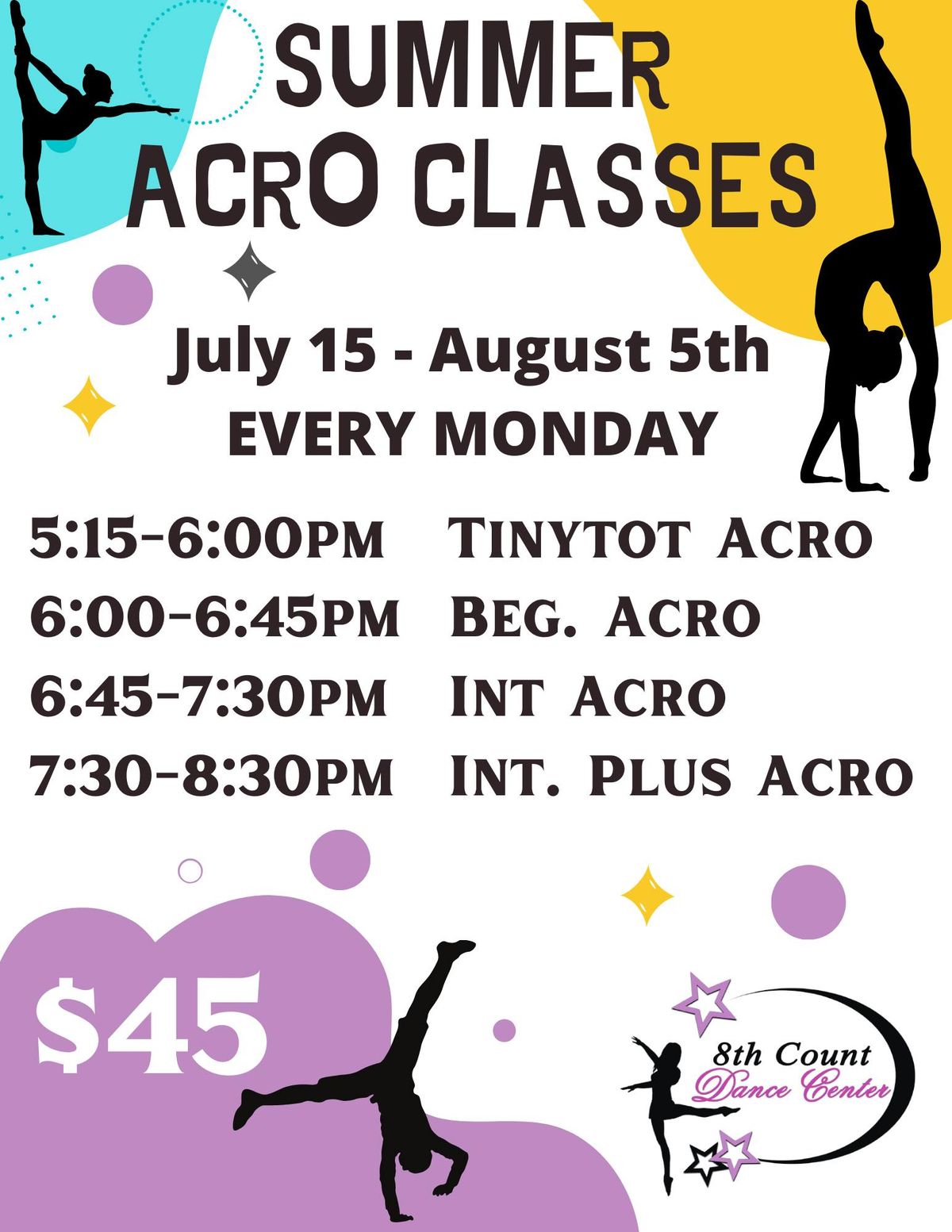 Acro Classes @ T8C