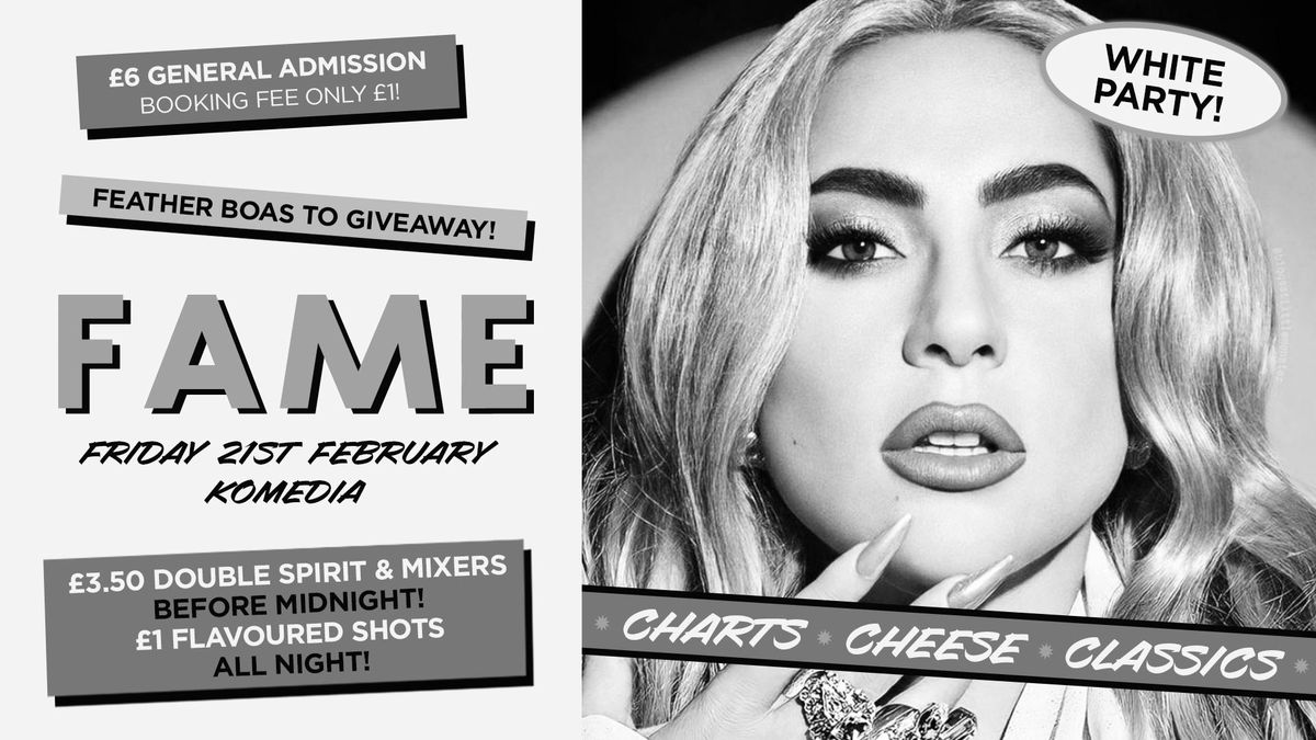  FAME \/\/ WHITE PARTY \/\/ 400 SPACES ON THE DOOR!