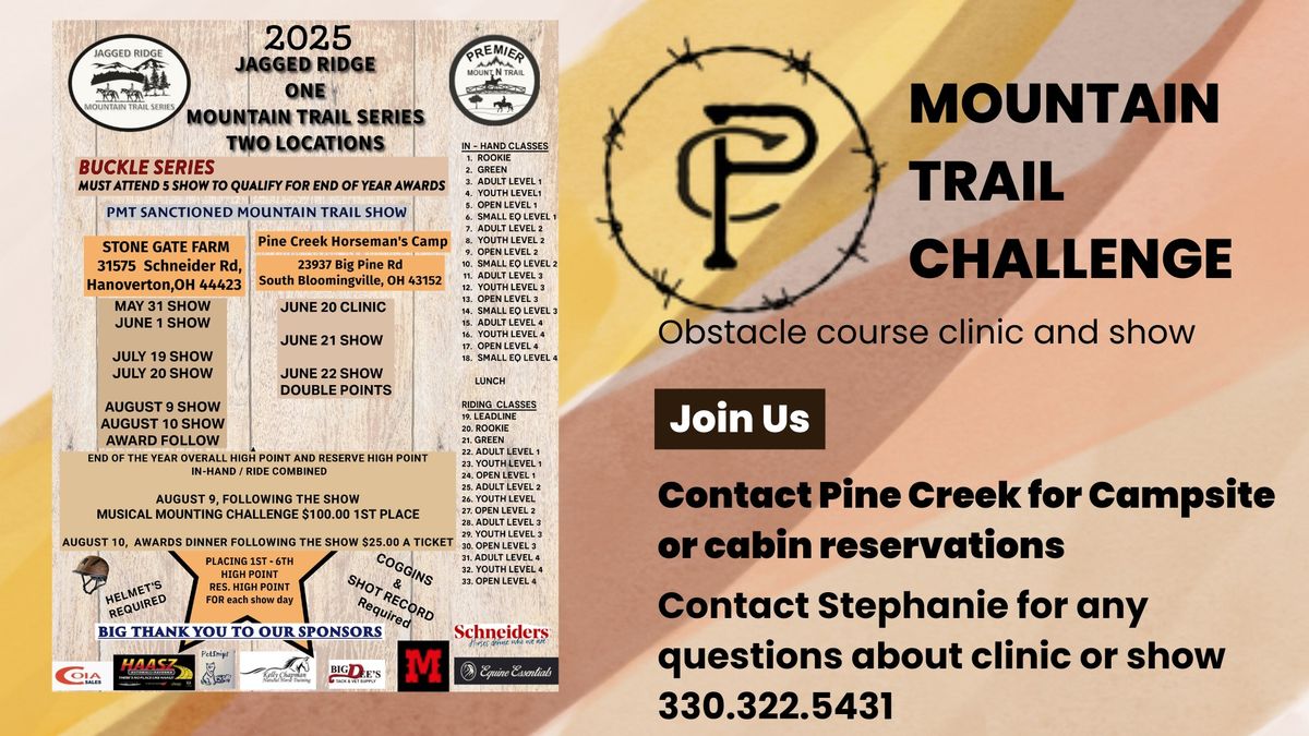 Mountain Trail Series @ Pine Creek - PMT sanctioned Mountain Trail Show 