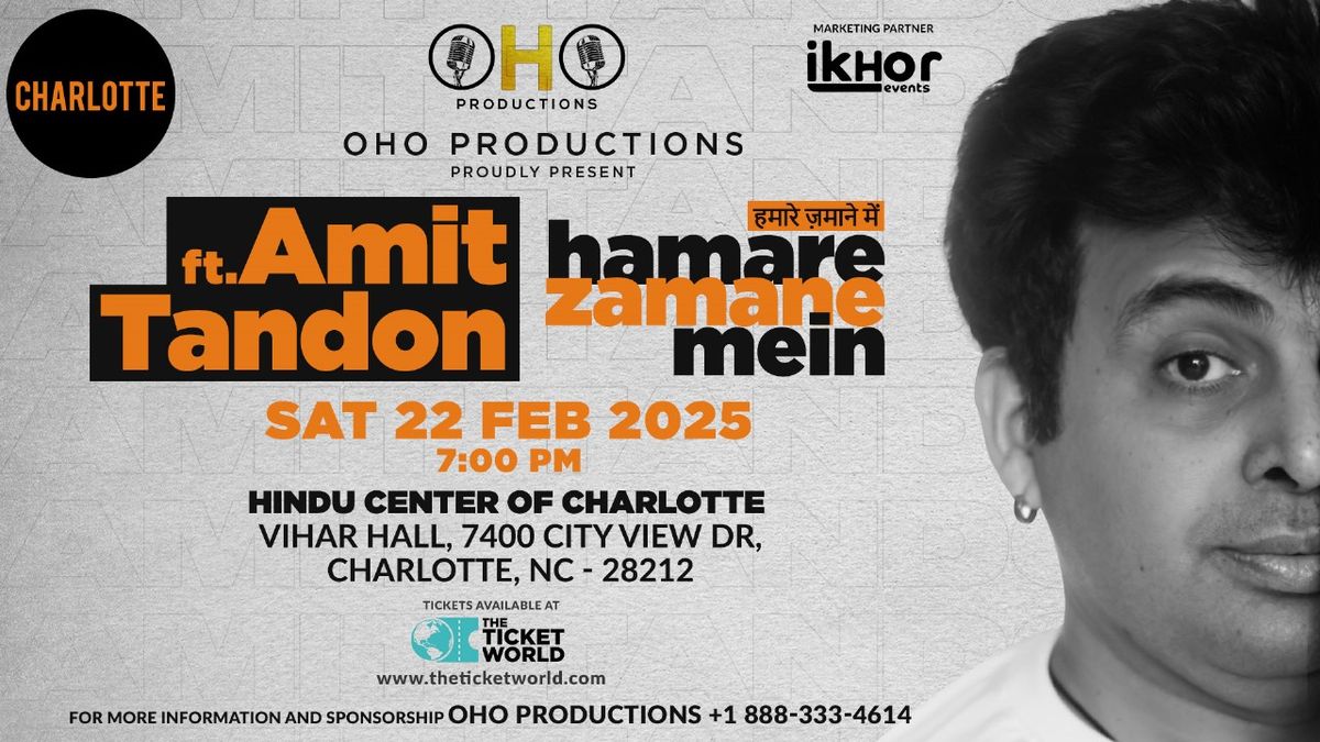 Amit Tandon Stand up Live in Charlotte