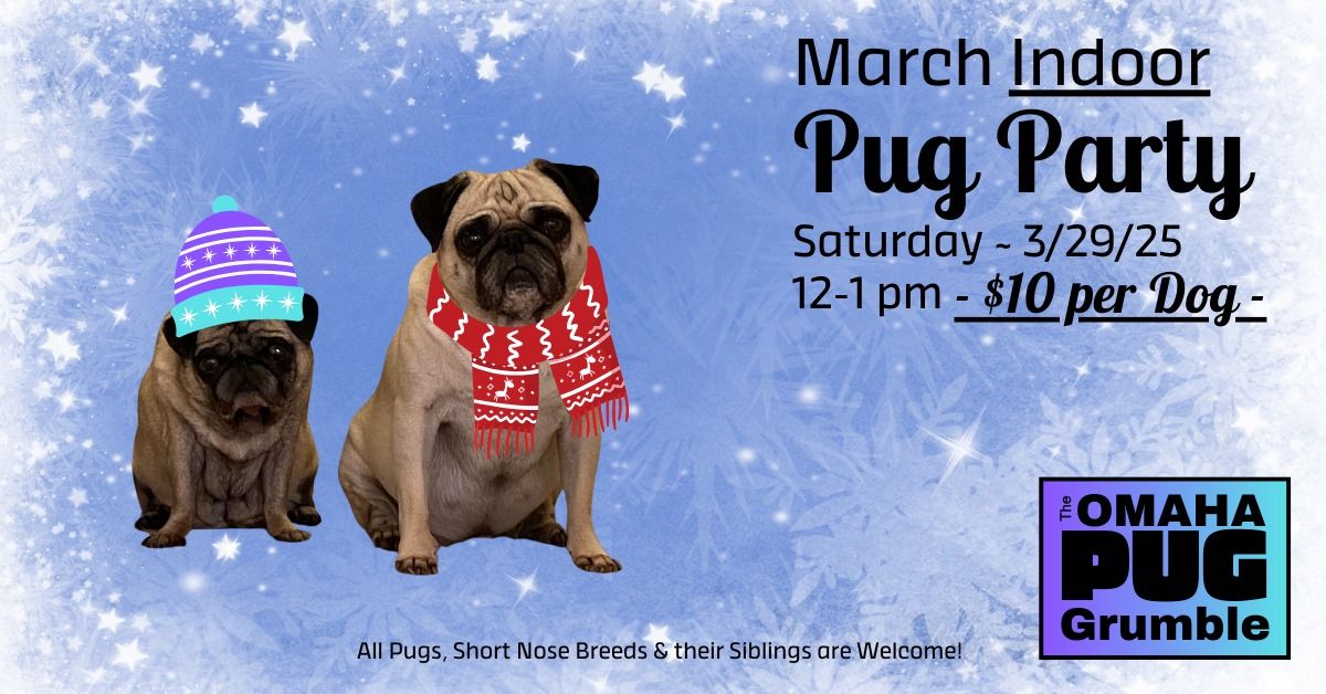 March Indoor Pug Party