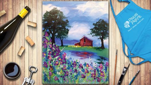Tranquil Pond Paint and Sip Class