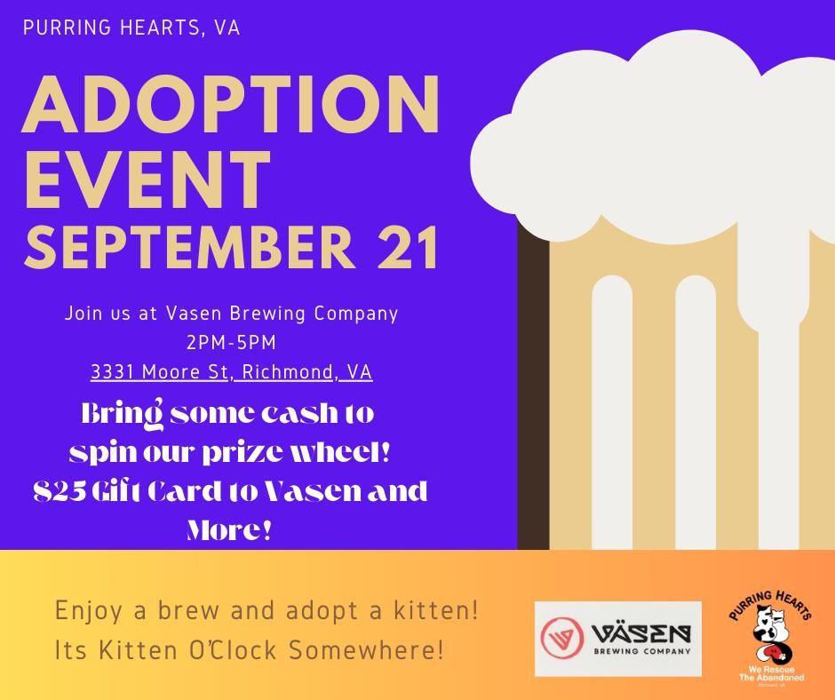 Adoption Event Vasen Brewing Company