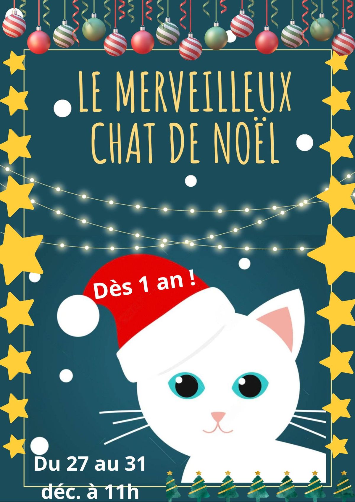 Le merveilleux chat de No\u00ebl (1-5 ans)